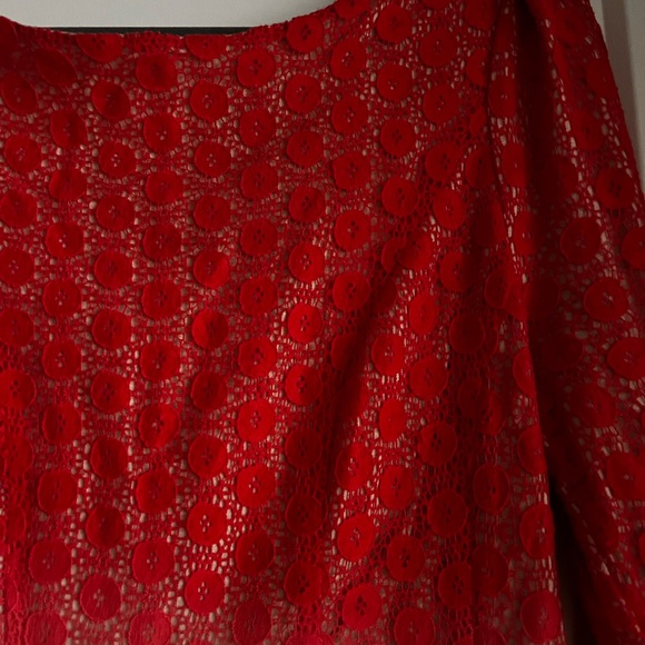 Red lace ModCloth dress - size M - Picture 2 of 3